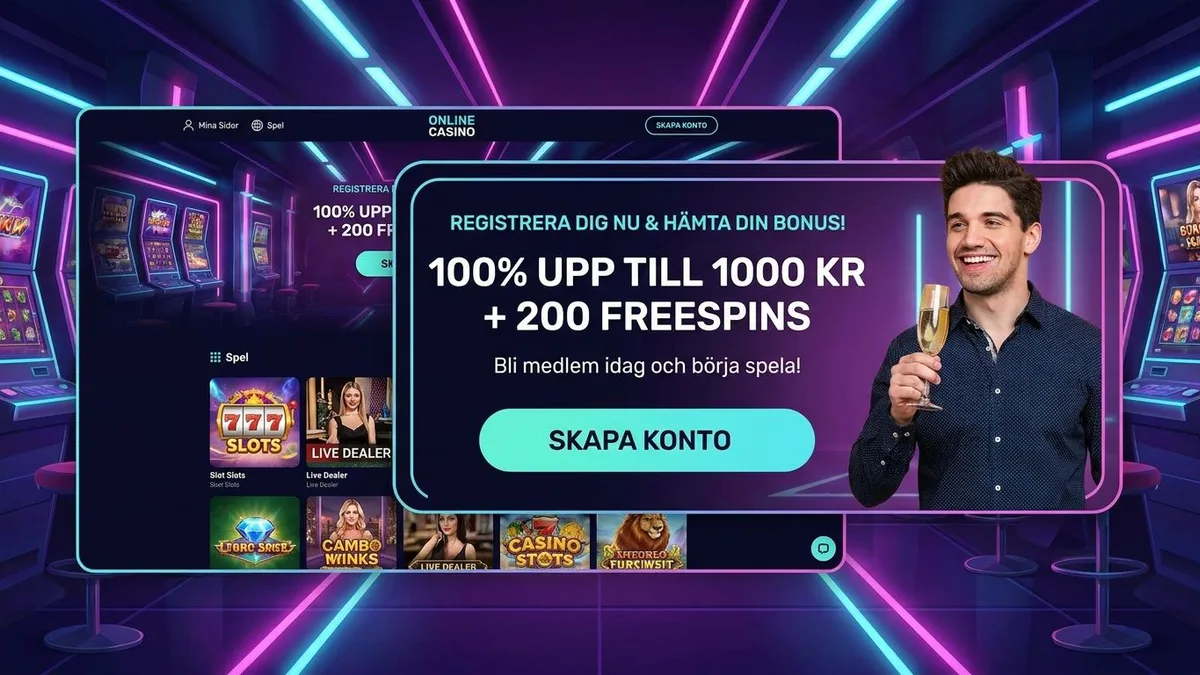 Registrera dig med bonus